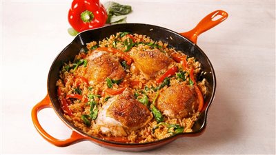 أكلتك عندنا | طريقة دجاج البابريكا مع الأرز