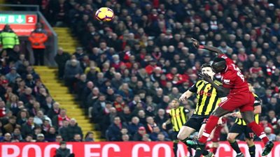 ليفربول يتقدم بالهدف الأول في شباك واتفورد عن طريق ماني 