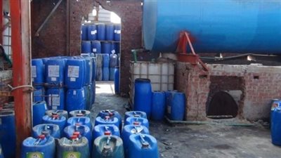 شرطة التموين تضبط منظفات مجهولة بـ القاهرة والإسكندرية
