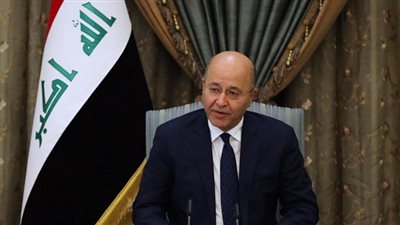  برهام صالح يعلن كامل دعمه للقضية الفلسطينية 