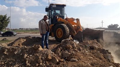 تجريف الشوارع ورفع المخلفات بالإسكندرية
