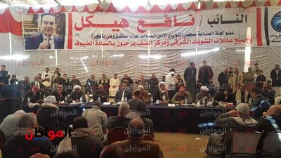 صور| النائب نافع هيكل يحضر صلح عائلتي أبو ربيع وسعودي في كفر طرخان