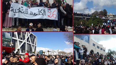  تظاهرات طلابية فى الجزائر ضد قرارات «بوتفليقة» 