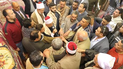 صور| القودة تنهى الخلافات الثأرية بين عائلتي أبو الدهب ورفاعي في سوهاج