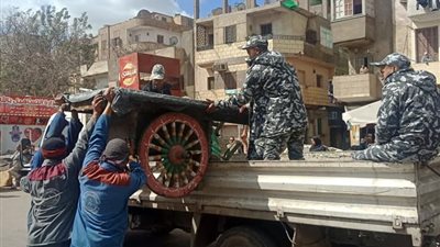 صور| حملة موسعة بـ حي السيدة زينب لإزالة الأشغال العامة