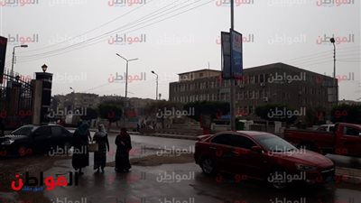 عاصفة ترابية وسقوط أمطار غزيرة في كفر الشيخ 