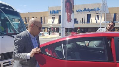 صور| مسعد شاهين في أسوان للمشاركة في ملتقى الشباب العربي والإفريقي