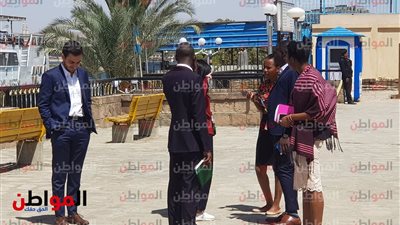 صور| توافد المشاركين في ملتقى الشباب العربي والإفريقي لحضور الافتتاح