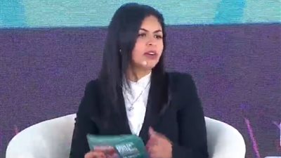  آية عطية تفجر 3 مفاجآت أمام حضور منتدى الشباب العربي الإفريقي 2019