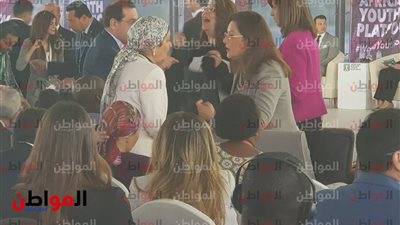 شاهد ما فعلته وزيرتا التخطيط والتضامن في منتدى الشباب العربي الإفريقي 2019