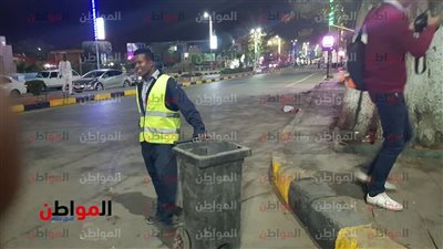 صور| عمال النظافة يرسمون ملتقى الشباب العربي والإفريقي بلقب الجندي المجهول