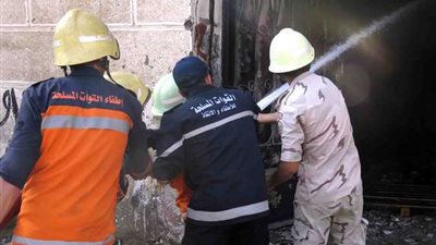 حريق مخزن بشبرا الخيمة يسفر عن إصابة صاحبه