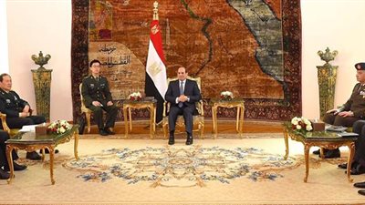 الرئيس السيسي يستقبل وزير الدفاع الصينى