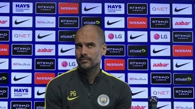 جوارديولا يبدي غضبه من العنصرية في الدوري الإنجليزي
