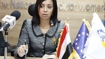 مايا مرسي في احتفالية تكريم المرأة المصرية 2019 بحضور السيسي