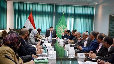 محافظ القليوبية يناقش إقامة مشروعات في مجال المياه والصرف
