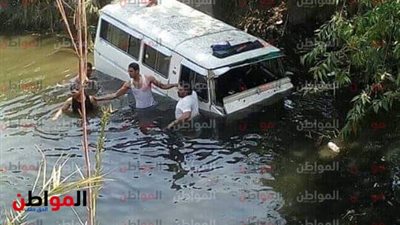 إصابة 14 راكبًا في حادث شبرا زنجي بالباجور