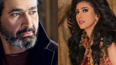 حنان مطاوع مع ياسر جلال في مسلسل لمس اكتاف