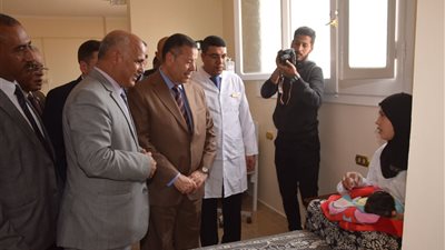 افتتاح المقر المؤقت لـ مستشفى سمسطا المركزي ببني سويف 