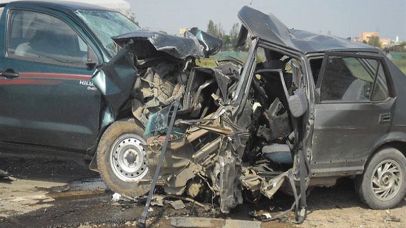  حادث تصادم بطريق