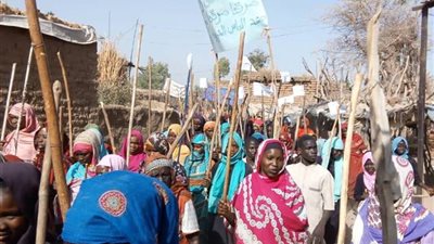 معسكرات النازحين توضح موقفها من دارفور و إعتصامات السودان