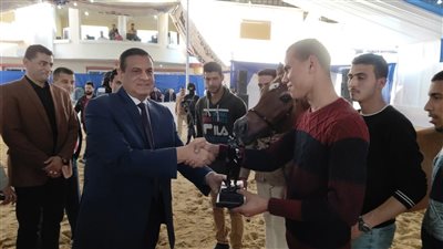 «آمنة» يشهد مهرجان البحيرة الدولي للخيول العربية بكوم حمادة