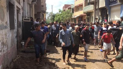 مياه ترعة«دندود» تغرق منازل ترسا بالفيوم ..والمحافظ: تعويض للمتضررين