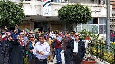 صور| موظفو الآثار أمام لجان الاستفتاء على التعديلات الدستورية 2019