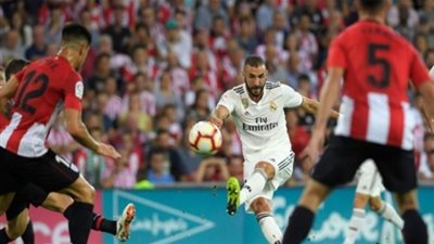 60 دقيقة| كريم بنزيما يفك شفرة «ريال مدريد ضد أتلتيك بلباو» ويتقدم للملكي