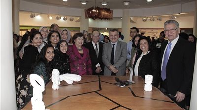 جامعة أكتوبر للعلوم تفتح فعاليات معرض«هارفست 7» بكلية الفنون والتصميم