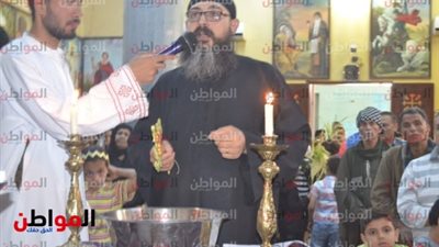 صور|أسيوط تقيم صلوات التجنيز العام عقب الاحتفال بأحد السعف