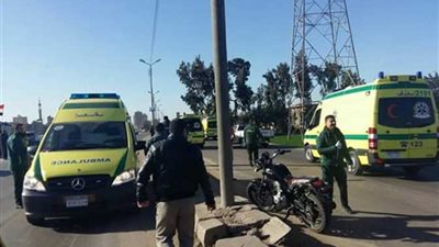 مصرع سائق وإصابة اثنين آخرين إثر حادث تصادم بالقليوبية