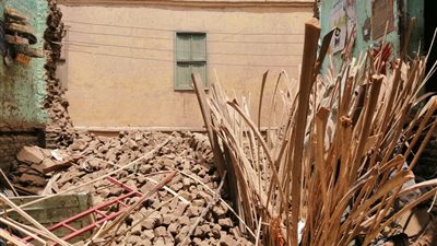 مصرع طفلين واصابة 4 فى انهيار منزل بسوهاج