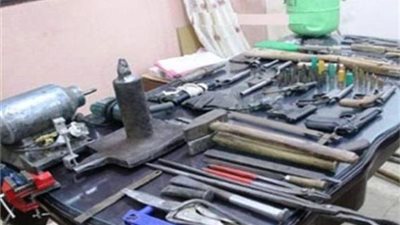 بشهادة الثانوية العامة.. أصبح يدير ورشة لتصنيع الأسلحة النارية بالمنيا