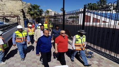 أمم إفريقيا 2019| هاني أبو ريدة يتفقد ستاد الإسكندرية تمهيدا لانطلاق «الكان»
