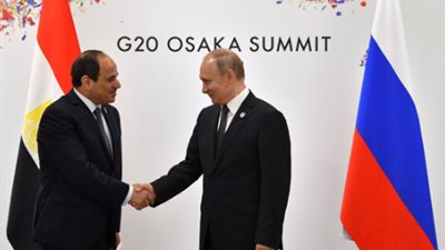الرئيسان السيسي وبوتين يؤكدان على دعم الجيش الوطني الليبي