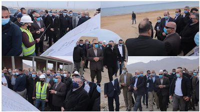 وزير النقل ومحافظ البحر الأحمر يتفقدان مياء سفاجا البحري