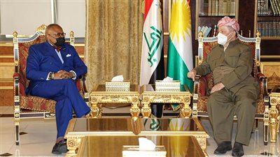 بارزاني والقنصل الأمريكي يبحثان تعزيز العلاقات بين أربيل وواشنطن
