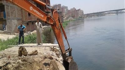 الري تتابع عملها في القضاء على مخالفات التعدي على نهر النيل