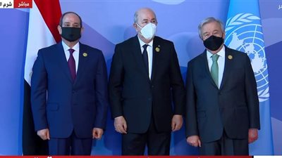 الرئيس السيسي يستقبل نظيره الجزائري قبل انطلاق قمة المناخ