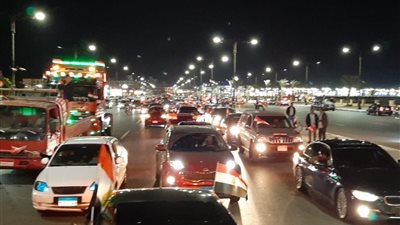 بالصور.. مسيرات بالسيارات للمصريين فى الداخل والخارج لدعم الدولة والرئيس واحتفالا بمؤتمر المناخ