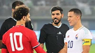 فخر العرب يفوز بلقب رجل مباراة مصر و بلجيكا..بصناعة هدف