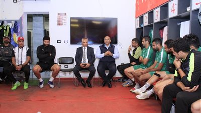 تفاصيل جلسة عيسى والسيسي مع لاعبي السكة الحديد استعدادًا لبتروجت