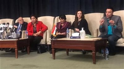 أبطال مسلسل الضاحك الباكي أثناء ندوة تكريمهم: الجمهور بيشكرنا