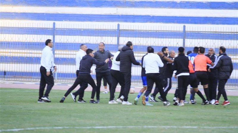 شغب في مباراة الترساانة