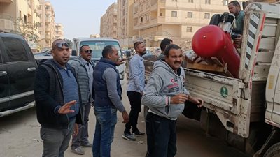 رفع 1700 حالة إشغال للمحال التجارية والمطاعم بهضبة الأهرام بالجيزة