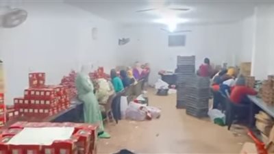 ضبط 5 ملايين عبوة شاى ونسكافيه مقلدة بمصنع بير سلم بطنطا