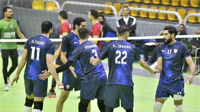 طائرة الزمالك يهزم سبورتنج في بطولة الدوري