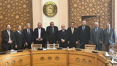 سامح شكري يستقبل مجلس إدارة الشئون الخارجية المصرية