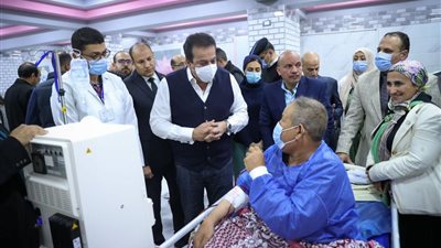 وزير الصحة يتفقد مستشفى أبو كبير المركزي بمحافظة الشرقية 